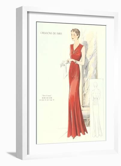 Haute Couture Evening Gown-null-Framed Art Print