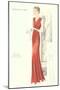 Haute Couture Evening Gown-null-Mounted Art Print