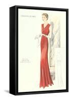 Haute Couture Evening Gown-null-Framed Stretched Canvas