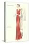 Haute Couture Evening Gown-null-Stretched Canvas