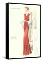 Haute Couture Evening Gown-null-Framed Stretched Canvas