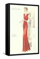 Haute Couture Evening Gown-null-Framed Stretched Canvas