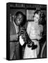 Haute societe, HIGH SOCIETY by CharlesWalters with Louis Armstrong and Grace Kelly, 1969 (b/w photo-null-Framed Stretched Canvas