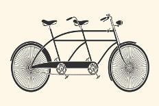 Vintage Tandem Bicycle-hauvi-Art Print