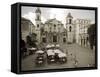 Havana, Cafe in Plaza De La Catedral, Havana, Cuba-Paul Harris-Framed Stretched Canvas