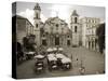 Havana, Cafe in Plaza De La Catedral, Havana, Cuba-Paul Harris-Stretched Canvas