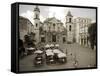 Havana, Cafe in Plaza De La Catedral, Havana, Cuba-Paul Harris-Framed Stretched Canvas