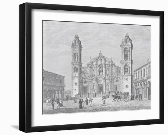 Havana Cathedral, Cuba, 1880S-null-Framed Giclee Print