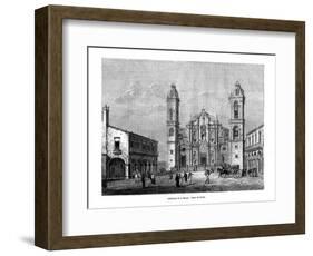 Havana Cathedral, Cuba, 19th Century-Navlet-Framed Giclee Print