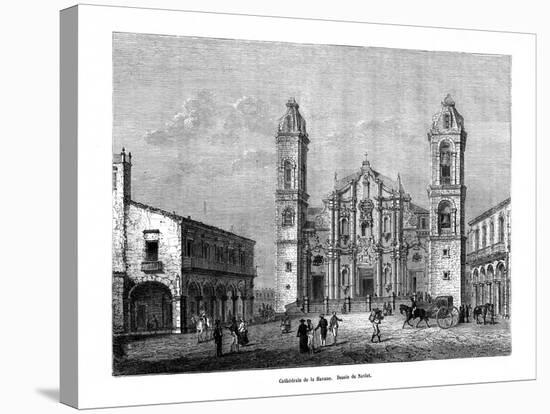 Havana Cathedral, Cuba, 19th Century-Navlet-Stretched Canvas