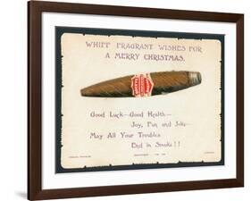 Havana Cigar, Christmas Card-null-Framed Giclee Print