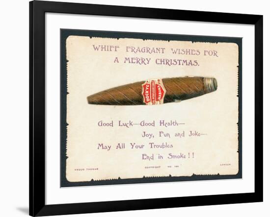 Havana Cigar, Christmas Card-null-Framed Giclee Print