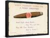 Havana Cigar, Christmas Card-null-Framed Stretched Canvas