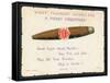 Havana Cigar, Christmas Card-null-Framed Stretched Canvas