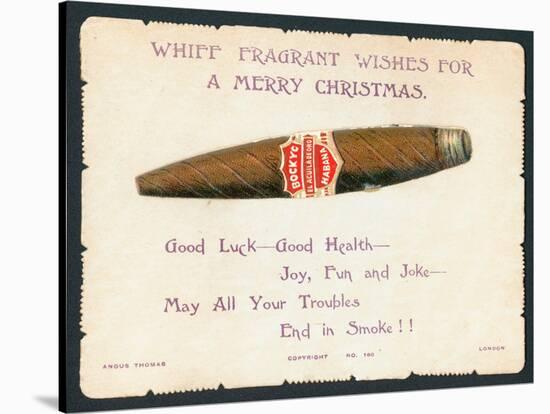 Havana Cigar, Christmas Card-null-Stretched Canvas