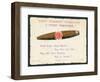 Havana Cigar, Christmas Card-null-Framed Premium Giclee Print