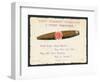 Havana Cigar, Christmas Card-null-Framed Premium Giclee Print