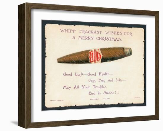 Havana Cigar, Christmas Card-null-Framed Giclee Print