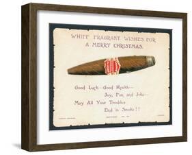 Havana Cigar, Christmas Card-null-Framed Giclee Print