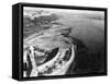 Havana, Cuba Harbor with part of Morro Castle Photograph - Havana, Cuba-Lantern Press-Framed Stretched Canvas