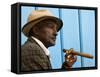 Havana, Cuban Man, Plaza De La Catedral, Havana, Cuba-Paul Harris-Framed Stretched Canvas