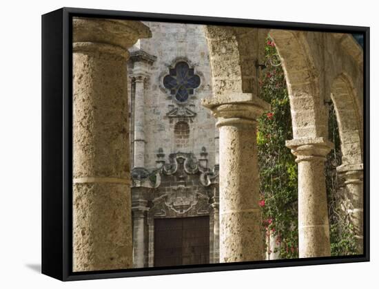 Havana, Plaza De La Catedral, Havana, Cuba-Paul Harris-Framed Stretched Canvas