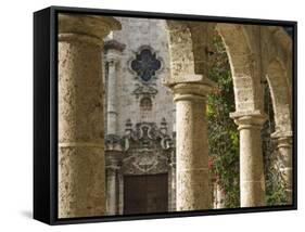 Havana, Plaza De La Catedral, Havana, Cuba-Paul Harris-Framed Stretched Canvas