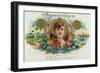 Havana Rose Brand Cigar Box Label-Lantern Press-Framed Art Print