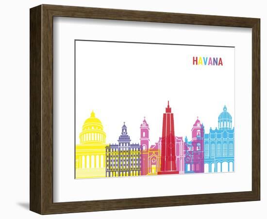 Havana Skyline Pop-paulrommer-Framed Art Print