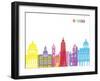 Havana Skyline Pop-paulrommer-Framed Art Print