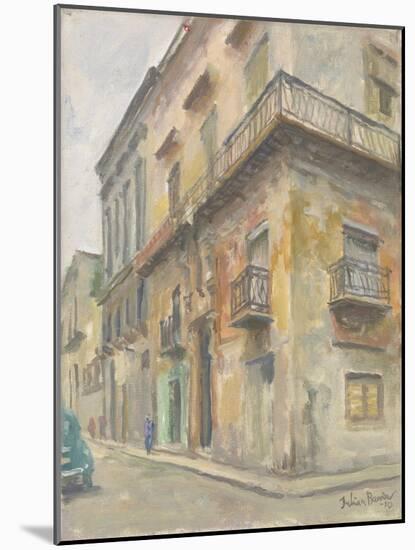 Havana Street Corner, 2010-Julian Barrow-Mounted Giclee Print