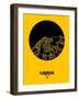 Havana Street Map Yellow-NaxArt-Framed Art Print