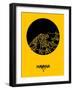 Havana Street Map Yellow-NaxArt-Framed Art Print