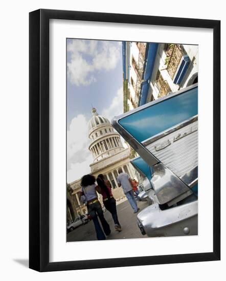 Havana, Vintage American Cars, Havana, Cuba-Paul Harris-Framed Photographic Print