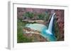 Havasu Waterfall on the Havasupai Reservation in Arizona, USA-Chuck Haney-Framed Photographic Print