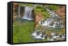 Havasu Waterfall on the Havasupai Reservation in Arizona, USA-Chuck Haney-Framed Stretched Canvas