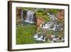 Havasu Waterfall on the Havasupai Reservation in Arizona, USA-Chuck Haney-Framed Photographic Print