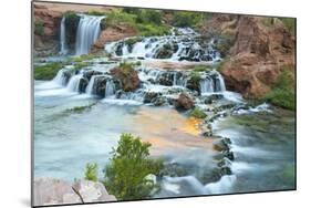 Havasu Waterfall on the Havasupai Reservation in Arizona, USA-Chuck Haney-Mounted Photographic Print