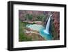 Havasu Waterfall on the Havasupai Reservation in Arizona, USA-Chuck Haney-Framed Photographic Print