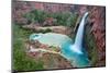 Havasu Waterfall on the Havasupai Reservation in Arizona, USA-Chuck Haney-Mounted Photographic Print