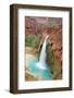Havasu Waterfall on the Havasupai Reservation in Arizona, USA-Chuck Haney-Framed Photographic Print