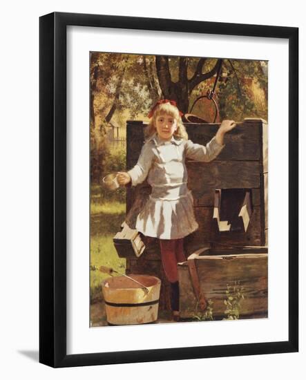 Have a Drink, C.1880-John George Brown-Framed Giclee Print