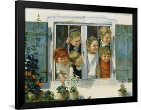 Have a Look, Who Is Coming!-Theodor Kleehaas-Framed Giclee Print