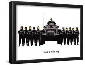 Have A Nice Day Cops Tank Graffiti-null-Framed Poster