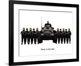 Have A Nice Day Cops Tank Graffiti-null-Framed Poster