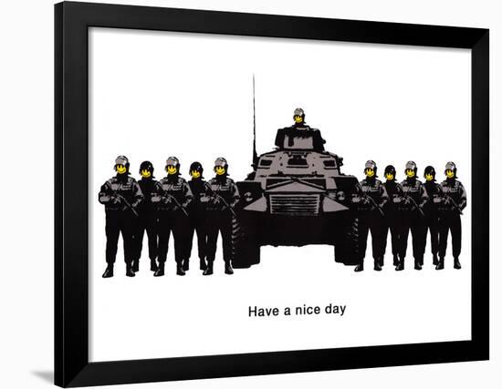 Have A Nice Day Cops Tank Graffiti-null-Framed Poster