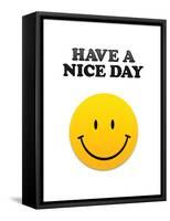 Have a Nice Day Smiley Face Art Print Poster-null-Framed Stretched Canvas