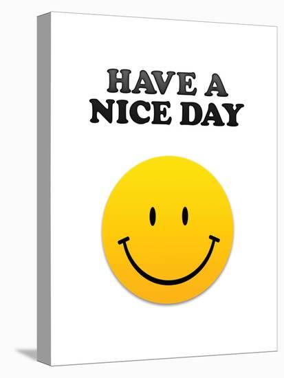 Have a Nice Day Smiley Face Art Print Poster-null-Stretched Canvas