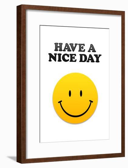 Have a Nice Day Smiley Face-null-Framed Poster