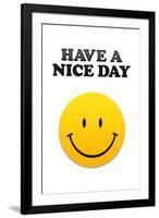 Have a Nice Day Smiley Face-null-Framed Art Print